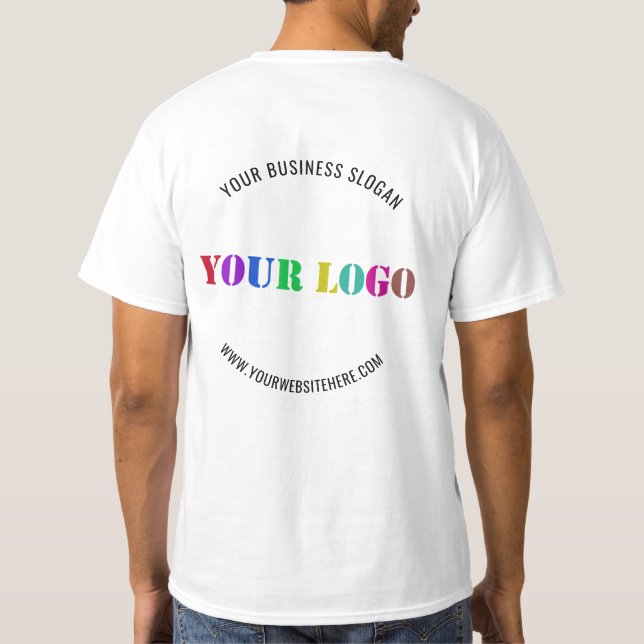 Camiseta Personalizado Logotipo Promocional Personalizado d (Reverso)