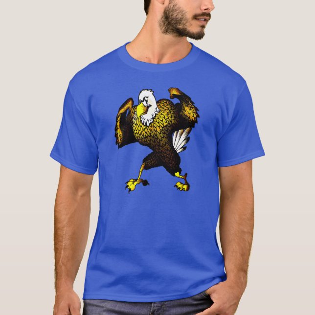 Camiseta Personalizado luchando contra el águila (Anverso)