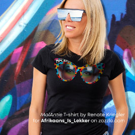Camiseta Personalizado MAL ANTIE / Humor Loco Afrikaanse