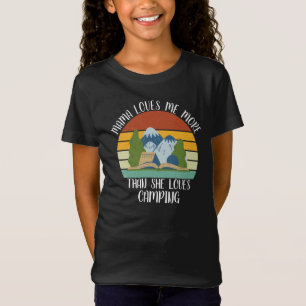 Camiseta PERSONALIZADO Mamá Me Ama Más De Lo Que Ama Campin