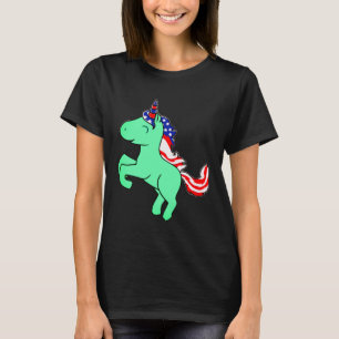Camiseta Personalizado Mane con bandera de los Estados Unid