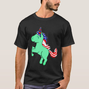 Camiseta Personalizado Mane con bandera de los Estados Unid