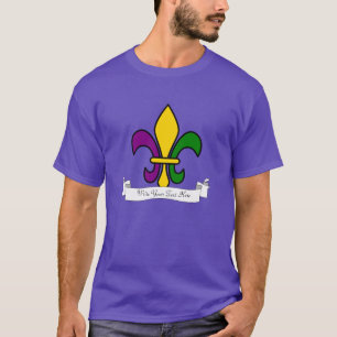 Camiseta Personalizado Mardi Gras fleur-de-lys