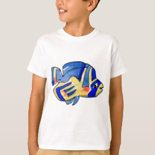 Camiseta Personalizado Mariposa Azul Fish