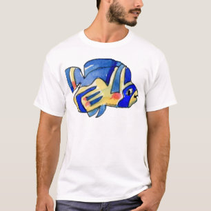 Camiseta Personalizado Mariposa Azul Fish