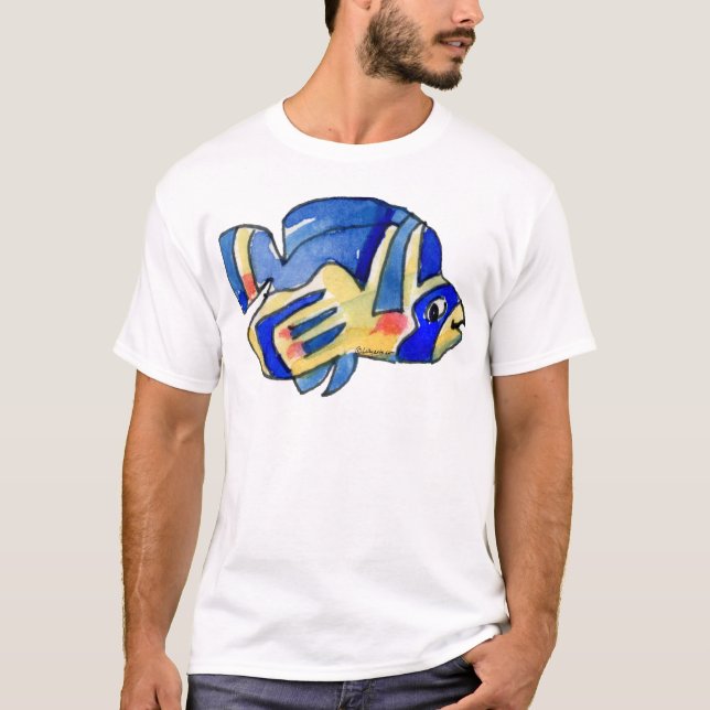 Camiseta Personalizado Mariposa Azul Fish (Anverso)