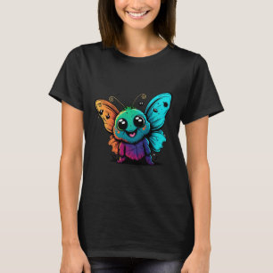 Camiseta personalizado-mariposa-con-mariposa-su-cabeza