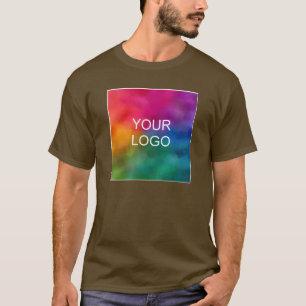Camiseta Personalizado marrón crea su propia plantilla de 