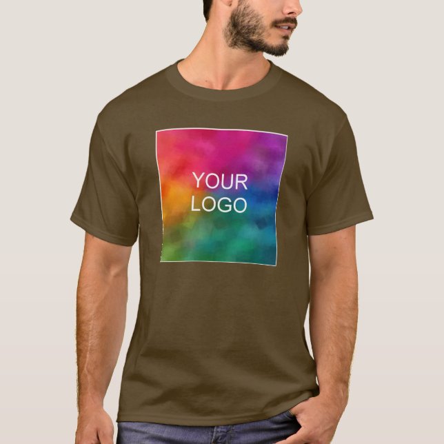 Camiseta Personalizado marrón crea su propia plantilla de l (Anverso)