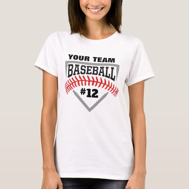Camiseta Personalizado Mascot Laces Base y Número (Anverso)