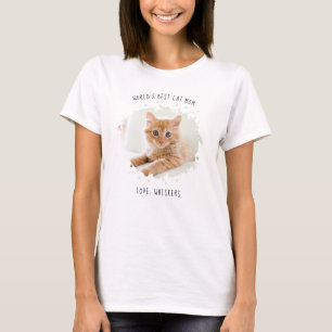 Camiseta Personalizado Mascota foto de la mejor mamá del m