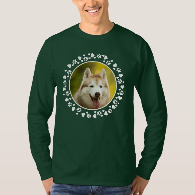 Camiseta Personalizado Mascota foto Perro pinta con pintura (Anverso)