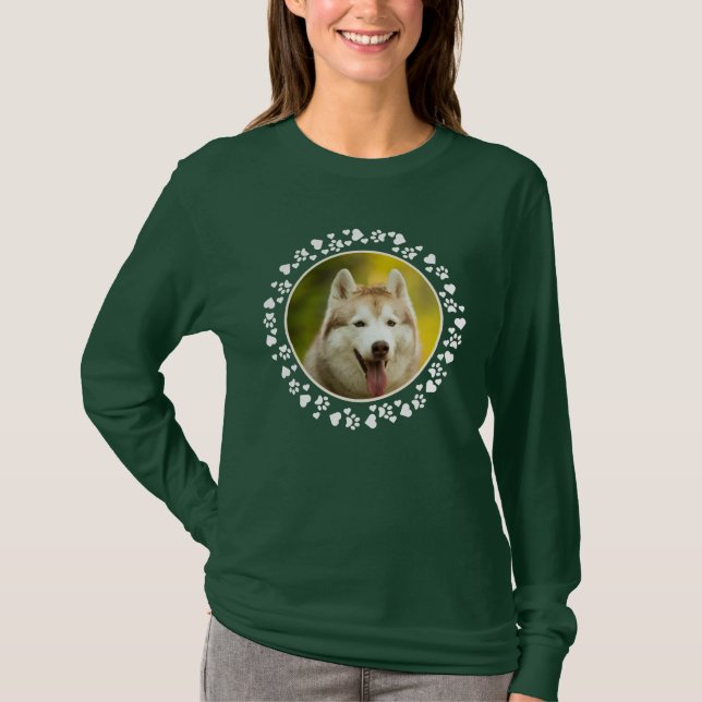 Camiseta Personalizado Mascota foto Perro pinta con pintura (Anverso)