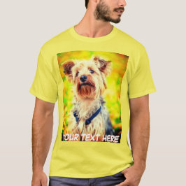Camiseta Personalizado mascota texto y foto