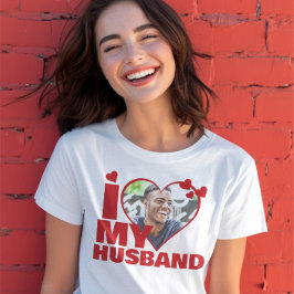Camiseta Personalizado, me encanta la foto del corazón de m