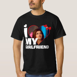 Camiseta Personalizado Me Encanta Mi - Foto Del Corazón