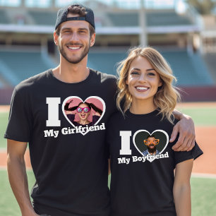 Camiseta Personalizado Me Encanta Mi Novio/Novia Personaliz