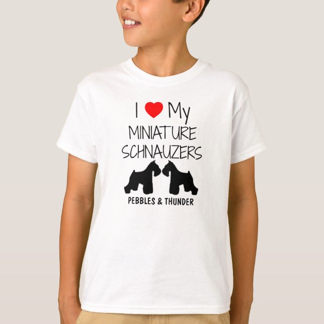 Camiseta Personalizado Me Encanta Mis Dos Becas En Miniatur (Anverso)