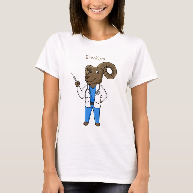 Camiseta Personalizado médica ilustracion de ovino de Bigho (Anverso)