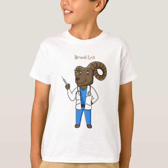 Camiseta Personalizado médica ilustracion de ovino de Bigho (Anverso)