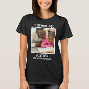 Camiseta Personalizado Mejor Mamá Preguntar A Los Niños Nom