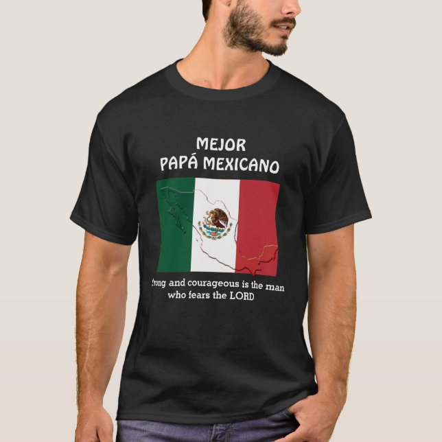 Camiseta Personalizado MEJOR PAPÁ MEXICANO (Anverso)