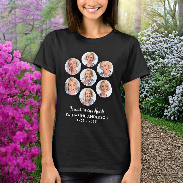 Camiseta Personalizado Memorial Moderno 7 Funeral Collage d (Subido por el creador)
