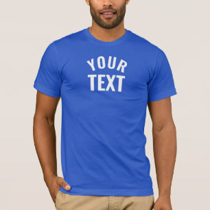 Camiseta Personalizado Mens Bella+Canvas Manga Corta Azul R