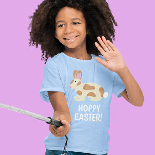 Camiseta Personalizado Mensaje Marrón Visto Conejo Gráfico