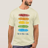 Personalizado Mensaje Rainbow Longboards Gráfico