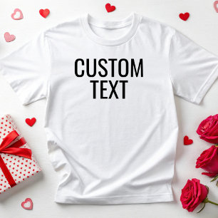 Camiseta Personalizado Mensajes de texto Cita Fiesta Ropa P