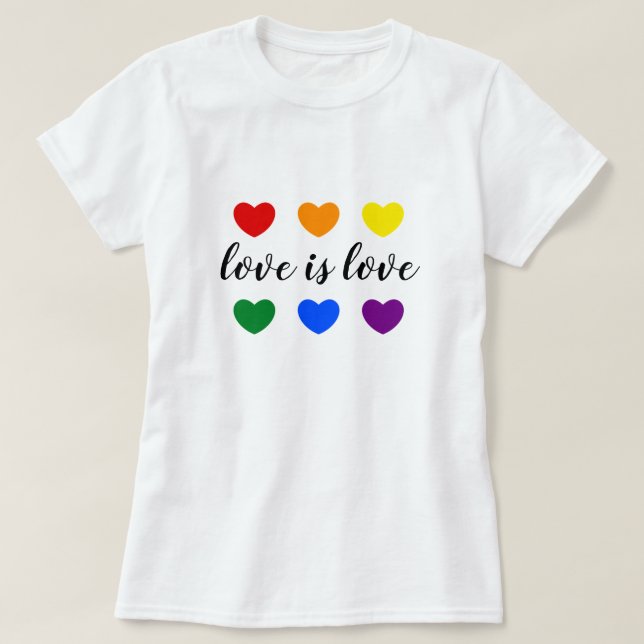 Camiseta Personalizado Mensajes de texto El amor es amor LG (Diseño del anverso)