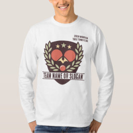 Camiseta Personalizado Mesa Tennis Team Name Club League