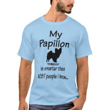 Personalizado Mi perro papilón es una cita gracios