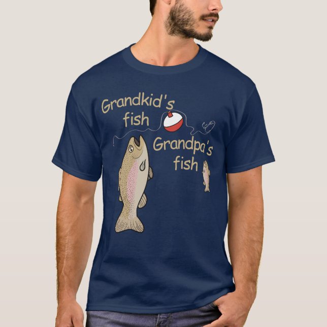 Camiseta Personalizado Mi pescado, Grandpas Fish (Anverso)