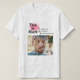 Camiseta Personalizado mínimo y gracioso Añadir foto con te