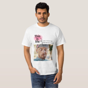 Camiseta Personalizado mínimo y gracioso Añadir foto con te