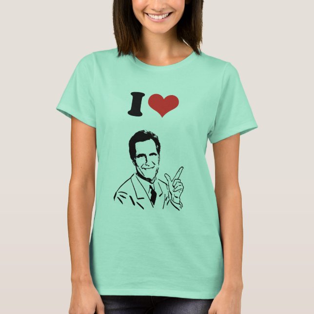 Camiseta Personalizado Mitt Romney (Anverso)