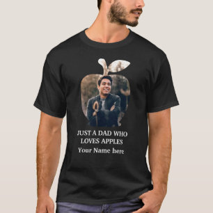 Camiseta Personalizado modelo de foto de manzana moderna T-