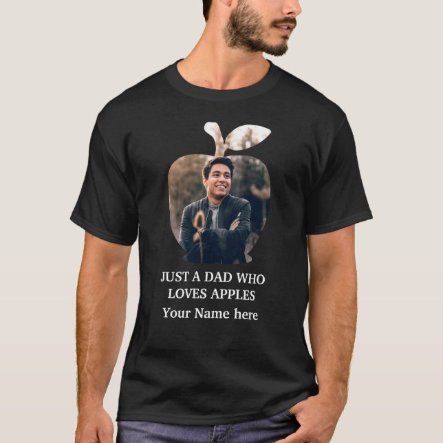 Camiseta Personalizado modelo de foto de manzana moderna T- (Anverso)