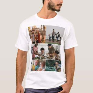 Camiseta Personalizado Moderno 5 Collage de fotos