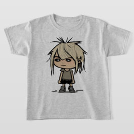 Camiseta Personalizado moderno  Chica arte dibujo a niños m