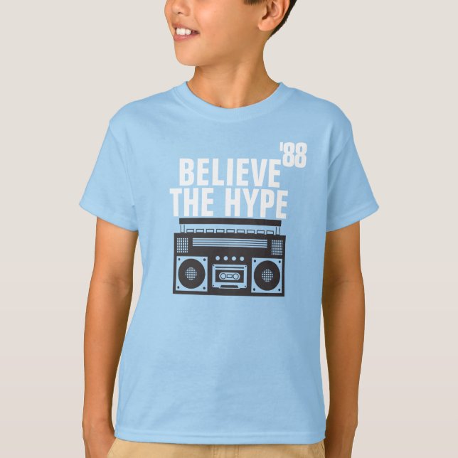 Camiseta Personalizado moderno cree que el blanco negro de  (Anverso)