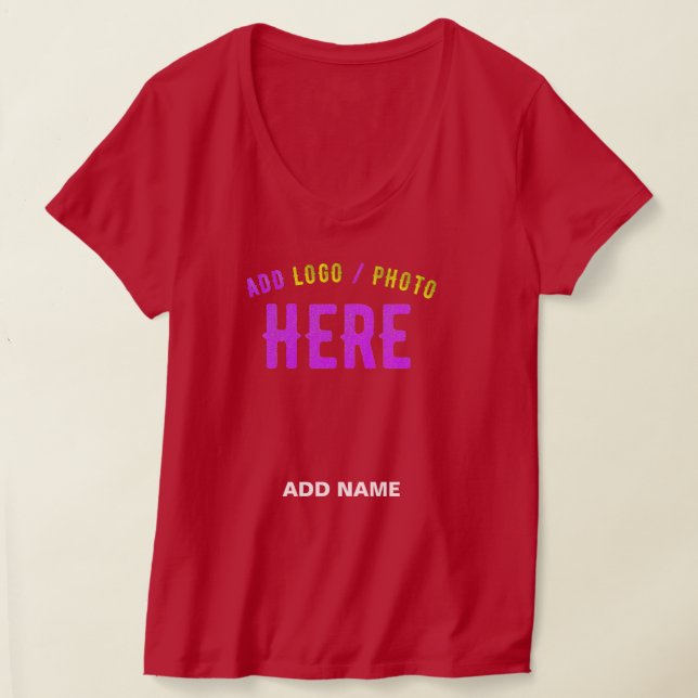 CAMISETA PERSONALIZADO MODERNO ESTILO MARCA VERIFICADA ROJA (Distribución )