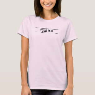 Camiseta Personalizado Moderno texto o nombre mujeres de co