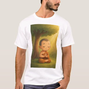 Camiseta "Personalizado monje meditante lindo   Tranquilida