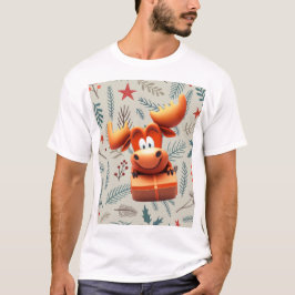 Camiseta Personalizado Moose con regalo sobre el patrón de