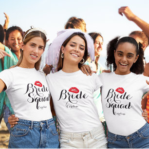 Camiseta Personalizado Mordaz Lilos de Novia Escuadrón de B
