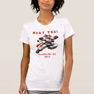 Camiseta Personalizado Muay Thai Martial Arts Location Nomb
