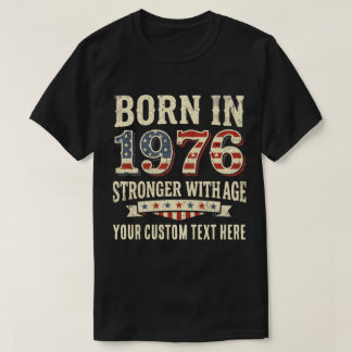 Camiseta Personalizado Nacido en 1976 Universidad
